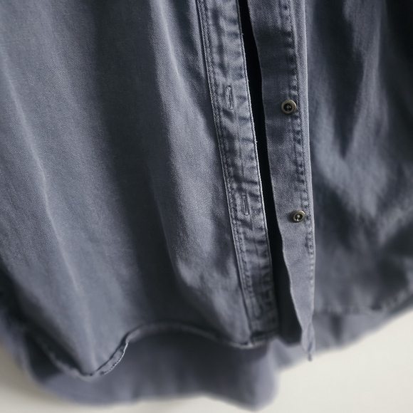 Madewell 100% Cotton Dusty Blue Long sleeve Button-up Shirt - Size Small - Picture 5 of 7